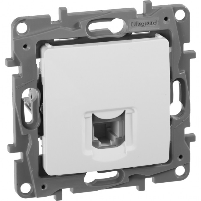 Телефонная розетка LEGRAND RJ11 Etika белый 672240