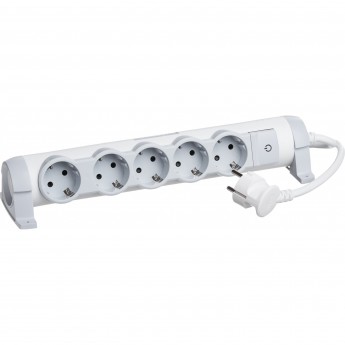 Многорозеточный блок LEGRAND 'Комфорт' 5 x 2К+З с кабелем длиной 3 м белый