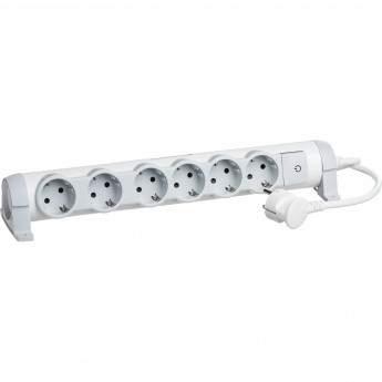 Многорозеточный блок LEGRAND 'Комфорт' 6 x 2К+З с кабелем длиной 3 м белый