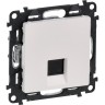 Информационная розетка LEGRAND Valena LIFE одиночная RJ45 Кат.5е UTP с лицевой панелью белый 753440