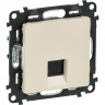 Информационная розетка LEGRAND Valena LIFE одиночная RJ45 Кат.5е UTP с лицевой панелью слоновая кость 753540