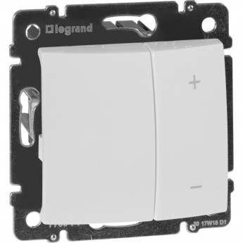 Кнопочный светорегулятор LEGRAND Valena 40-600 Вт/40-600 ВА белый