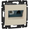 Двойная розетка LEGRAND Valena RJ45 Cat. 5е/6 UTP + RJ11 слоновая кость 774180