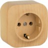 Розетка LEGRAND 2К+З без шторок 16 A 250 В Quteo IP 20 дерево 782271