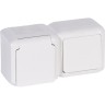 Выключатель LEGRAND Quteo 2К+З розетка с защитными шторками 16 A 250 В IP 44 белый 782318