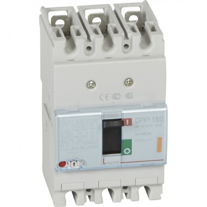 Автоматический выключатель LEGRAND DPX3 160 3Р 80А 25кА 420044