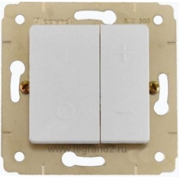 Кнопочный светорегулятор LEGRAND Cariva 40-600 В/ВА 50 Гц слоновая кость 773715