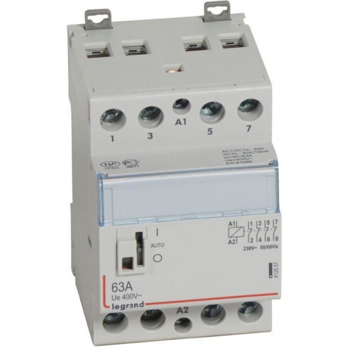Контактор LEGRAND CX3 230В 4НЗ 63А/4п с ручкой управления 412557