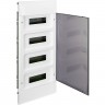 Пластиковый щиток LEGRAND PRACTIBOX S встраиваемый в полые стены 4X12 дымчатая дверь 135574