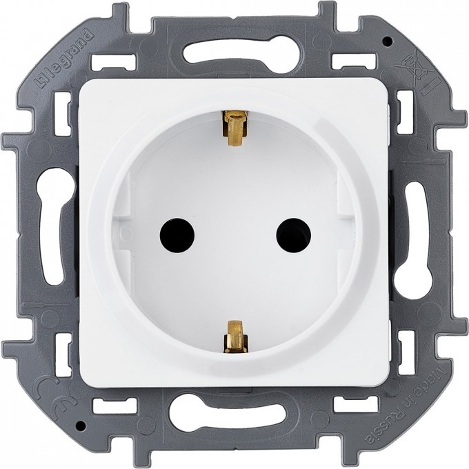 Розетка LEGRAND INSPIRIA 2К+З немецкий стандарт 16 А 250 В белый 673720