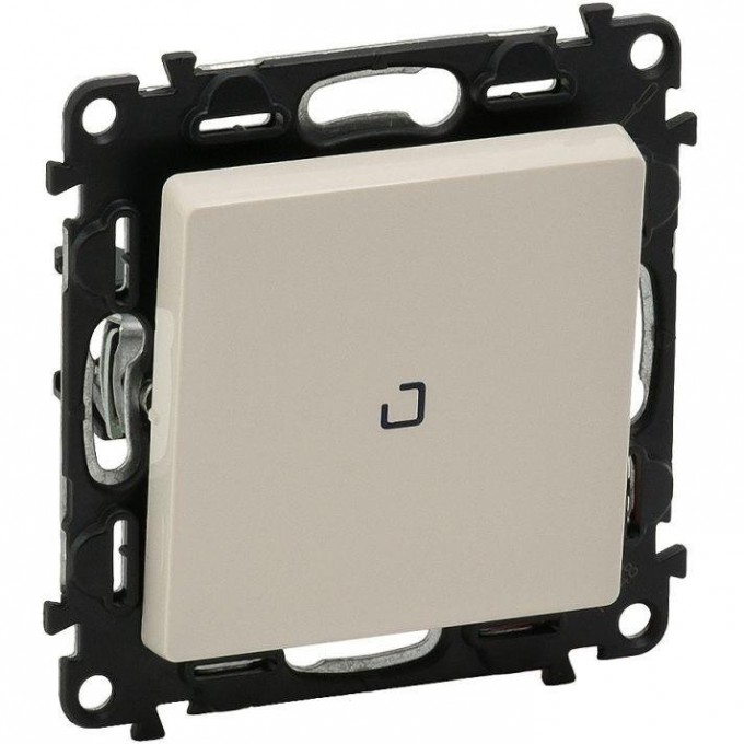 Выключатель LEGRAND СП VALENA LIFE 10А IP20 250В 10AX 1-клавиша с индикацией с лицевой панелью безвинтовые зажимы слоновая кость 752204