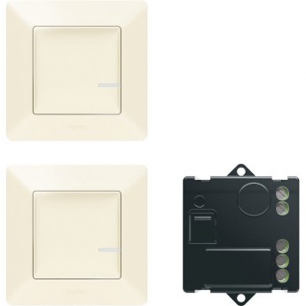 Пакет для управления освещением LEGRAND Valena Life with NETATMO c 2х мест, слоновая кость